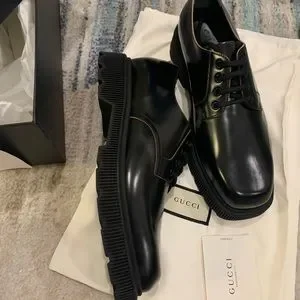 Gucci | Shoes | Gucci Men Cordovan Lux Leather Shoes Black  display picture 1